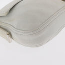 FENDI Mamma Baguette Hand Bag cotton Gray Silver Auth 161060-16