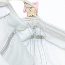 FENDI Mamma Baguette Hand Bag cotton Gray Silver Auth 161060-25