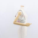 FENDI Mamma Baguette Hand Bag cotton Gray Silver Auth 161060-33