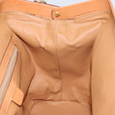 CELINE Macadam Canvas Hand Bag PVC 2way Beige Gold Auth 161061-21