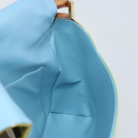 LOUIS VUITTON Monogram Vernis Thompson Street Bag Baby Blue M91009 Auth 161062