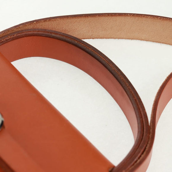 HERMES Her bag Hand Bag Canvas Leather 2way Beige Silver Auth 161063V