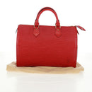 LOUIS VUITTON Epi Speedy 30 Hand Bag Castilian Red M43007 LV Auth 161066SAV-12