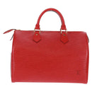 LOUIS VUITTON Epi Speedy 30 Hand Bag Castilian Red M43007 LV Auth 161066SAV-2