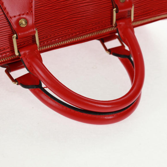 LOUIS VUITTON Epi Speedy 30 Hand Bag Castilian Red M43007 LV Auth 161066SAV