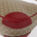 CELINE Macadam Canvas Shoulder Bag PVC Beige Gold Auth 161067-11