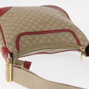 CELINE Macadam Canvas Shoulder Bag PVC Beige Gold Auth 161067-6