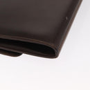 GUCCI Shoulder Bag Leather Dark Brown Gold 406 004 2008 Auth 161069-15