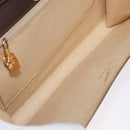 GUCCI Shoulder Bag Leather Dark Brown Gold 406 004 2008 Auth 161069-11