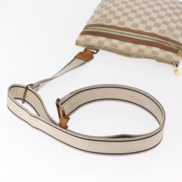 LOUIS VUITTON Damier Azur Pochette Bosphore Shoulder Bag N51112 LV Auth 161075