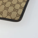 GUCCI GG Canvas Shoulder Bag Beige Silver 019 0348 Auth 161082-9