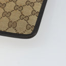 GUCCI GG Canvas Shoulder Bag Beige Silver 019 0348 Auth 161082-15
