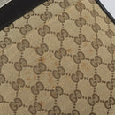 GUCCI GG Canvas Shoulder Bag Beige Silver 019 0348 Auth 161082-10