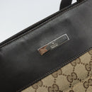 GUCCI GG Canvas Shoulder Bag Beige Silver 019 0348 Auth 161082-17