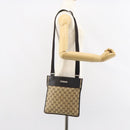 GUCCI GG Canvas Shoulder Bag Beige Silver 019 0348 Auth 161082-24