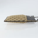 GUCCI GG Canvas Shoulder Bag Beige Silver 019 0348 Auth 161082-3