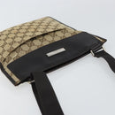 GUCCI GG Canvas Shoulder Bag Beige Silver 019 0348 Auth 161082-6