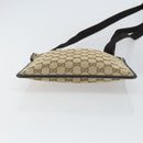 GUCCI GG Canvas Shoulder Bag Beige Silver 019 0348 Auth 161082-5