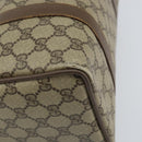 GUCCI GG Supreme Web Sherry Line Boston Bag PVC Beige Gold 40 02 006 Auth 161096-14