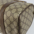 GUCCI GG Supreme Web Sherry Line Boston Bag PVC Beige Gold 40 02 006 Auth 161096-15