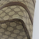 GUCCI GG Supreme Web Sherry Line Boston Bag PVC Beige Gold 40 02 006 Auth 161096-16