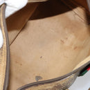 GUCCI GG Supreme Web Sherry Line Boston Bag PVC Beige Gold 40 02 006 Auth 161096-10