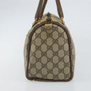 GUCCI GG Supreme Web Sherry Line Boston Bag PVC Beige Gold 40 02 006 Auth 161096-4