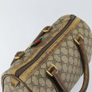 GUCCI GG Supreme Web Sherry Line Boston Bag PVC Beige Gold 40 02 006 Auth 161096-6