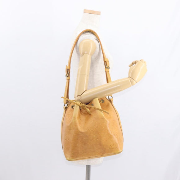 LOUIS VUITTON Epi Petit Noe Shoulder Bag Yellow M44109 LV Auth 161101