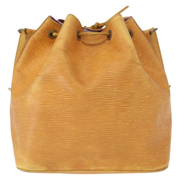LOUIS VUITTON Epi Petit Noe Shoulder Bag Yellow M44109 LV Auth 161101