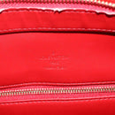 LOUIS VUITTON Monogram Vernis Houston Hand Bag Rouge M91092 LV Auth 161103-18