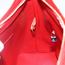 LOUIS VUITTON Monogram Vernis Houston Hand Bag Rouge M91092 LV Auth 161103-21