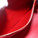 LOUIS VUITTON Monogram Vernis Houston Hand Bag Rouge M91092 LV Auth 161103-22