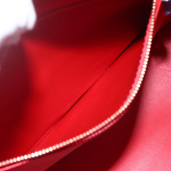 LOUIS VUITTON Monogram Vernis Houston Hand Bag Rouge M91092 LV Auth 161103