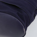 Salvatore Ferragamo Vala Chain Shoulder Bag Canvas Navy Gold Auth 161104-15