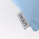 LOEWE Drawstring Bag Canvas Blue Auth 161106-9