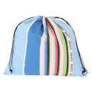 LOEWE Drawstring Bag Canvas Blue Auth 161106-13