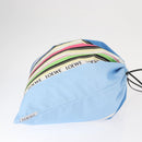 LOEWE Drawstring Bag Canvas Blue Auth 161106-3