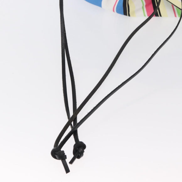 LOEWE Drawstring Bag Canvas Blue Auth 161106