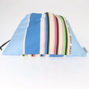 LOEWE Drawstring Bag Canvas Blue Auth 161106-5