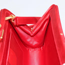 GUCCI Shoulder Bag Satin Red Gold 005 406 0284 Auth 161107V-18