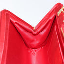 GUCCI Shoulder Bag Satin Red Gold 005 406 0284 Auth 161107V-19