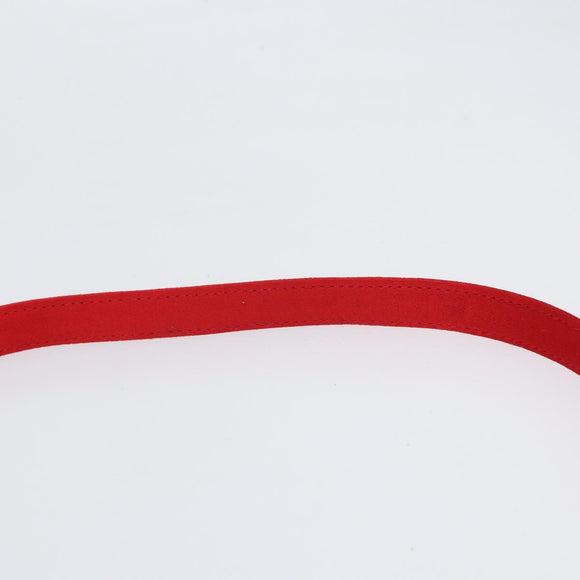 GUCCI Shoulder Bag Satin Red Gold 005 406 0284 Auth 161107V