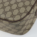 GUCCI GG Supreme Web Sherry Line Bag PVC Beige Gold 89 02 032 Auth 161109-12