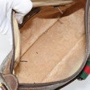 GUCCI GG Supreme Web Sherry Line Bag PVC Beige Gold 89 02 032 Auth 161109-17