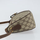 GUCCI GG Supreme Web Sherry Line Bag PVC Beige Gold 89 02 032 Auth 161109-5