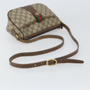 GUCCI GG Supreme Web Sherry Line Bag PVC Beige Gold 89 02 032 Auth 161109-7