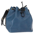 LOUIS VUITTON Epi Petit Noe Shoulder Bag Bicolor Black Blue M44152 Auth 161112-1