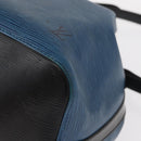 LOUIS VUITTON Epi Petit Noe Shoulder Bag Bicolor Black Blue M44152 Auth 161112-14