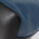 LOUIS VUITTON Epi Petit Noe Shoulder Bag Bicolor Black Blue M44152 Auth 161112-16
